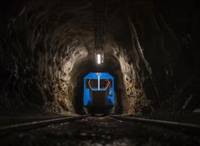 Gaustabanen i tunnelen
