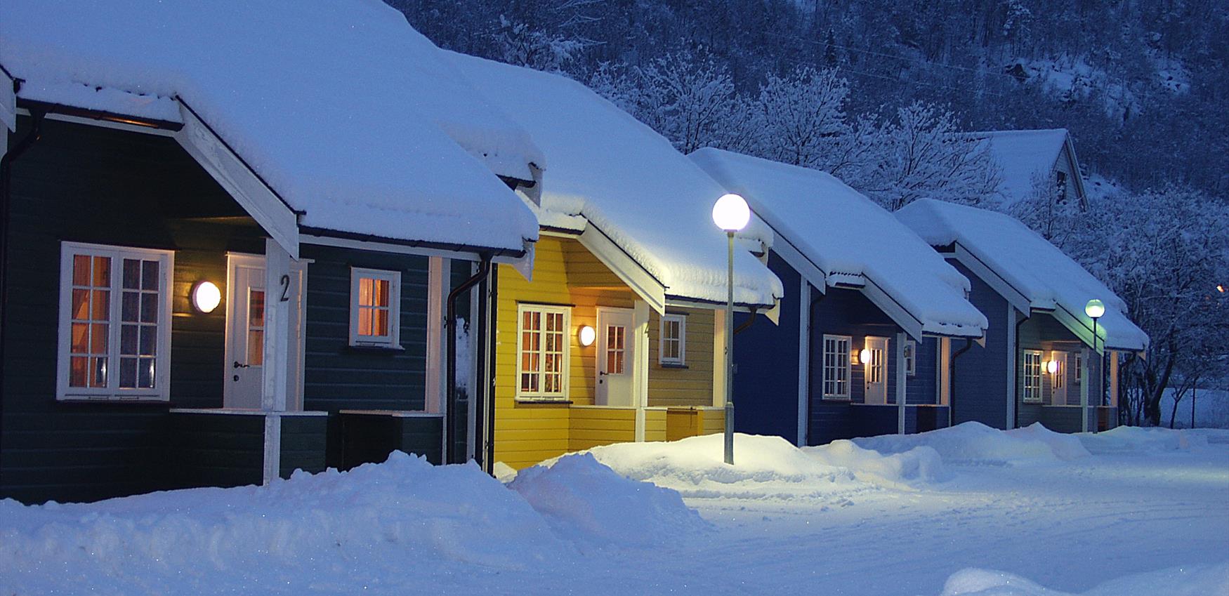 Vinter på Rjukan Hytteby