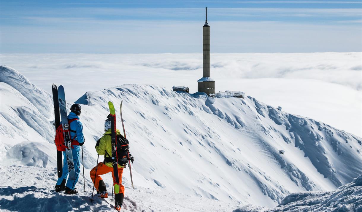 Off piste fra Gaustatoppen