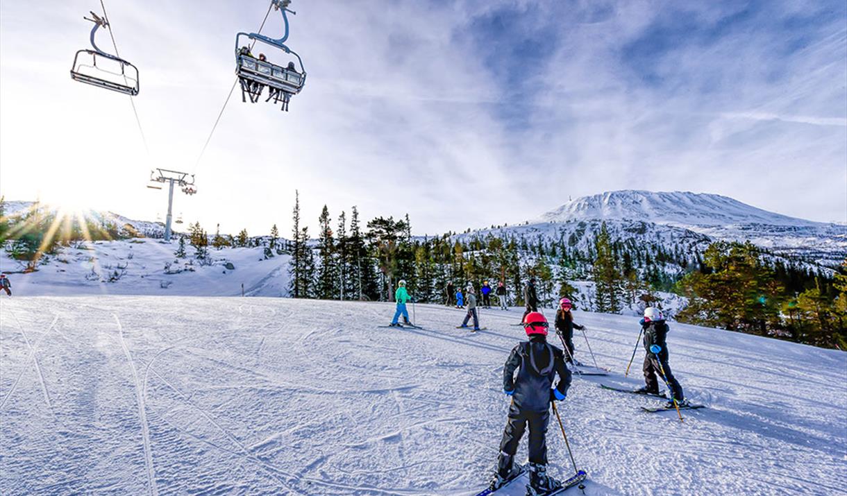 Gausta skisenter har bakker i alle vanskelighetsgrader