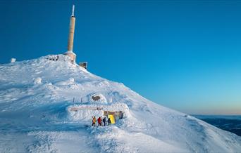 Gaustatoppen på vinteren