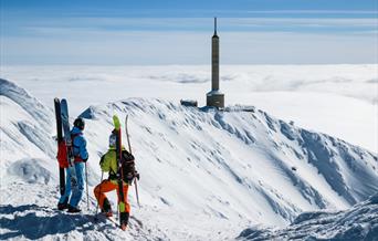 Off piste fra Gaustatoppen