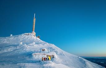Vinter på Gaustatoppen