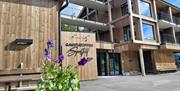 inngangen og fasaden til Gaustatoppen Sportell