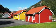 Hytter som er kopier av de første arbeiderboligene på Rjukan