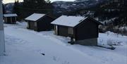 Fjellblikk kafe og overnatting i Hovin har tre campinghytter til utleie.