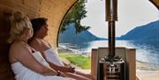 Saunatønne hos Sandviken Camping