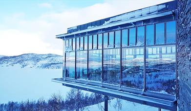 Hardangervidda Nasjonalparksenter om vinteren