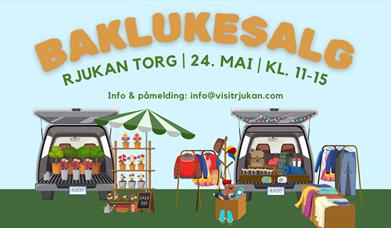 Baklukesalg på Rjukan Torg