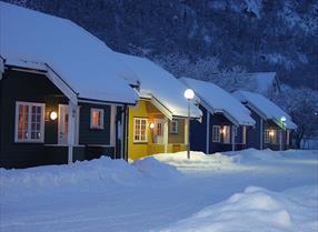 Vinter på Rjukan Hytteby