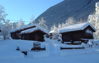Rjukan Hytte og caravanpark har vinterisolerte hytter som gjør hytteutleie mulig hele året
