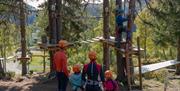 Rjukan klatrepark er en fin familieaktivitet